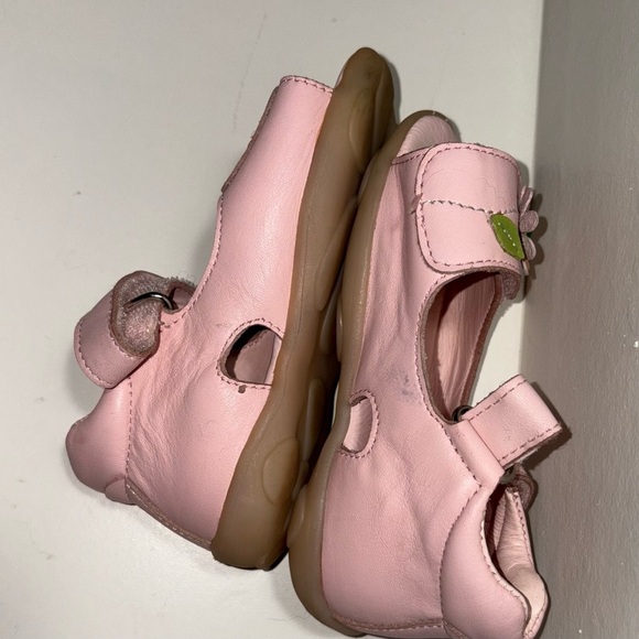 FALCETTO PINK  LEATHER GIRLS Sandals - Picture 2 of 4